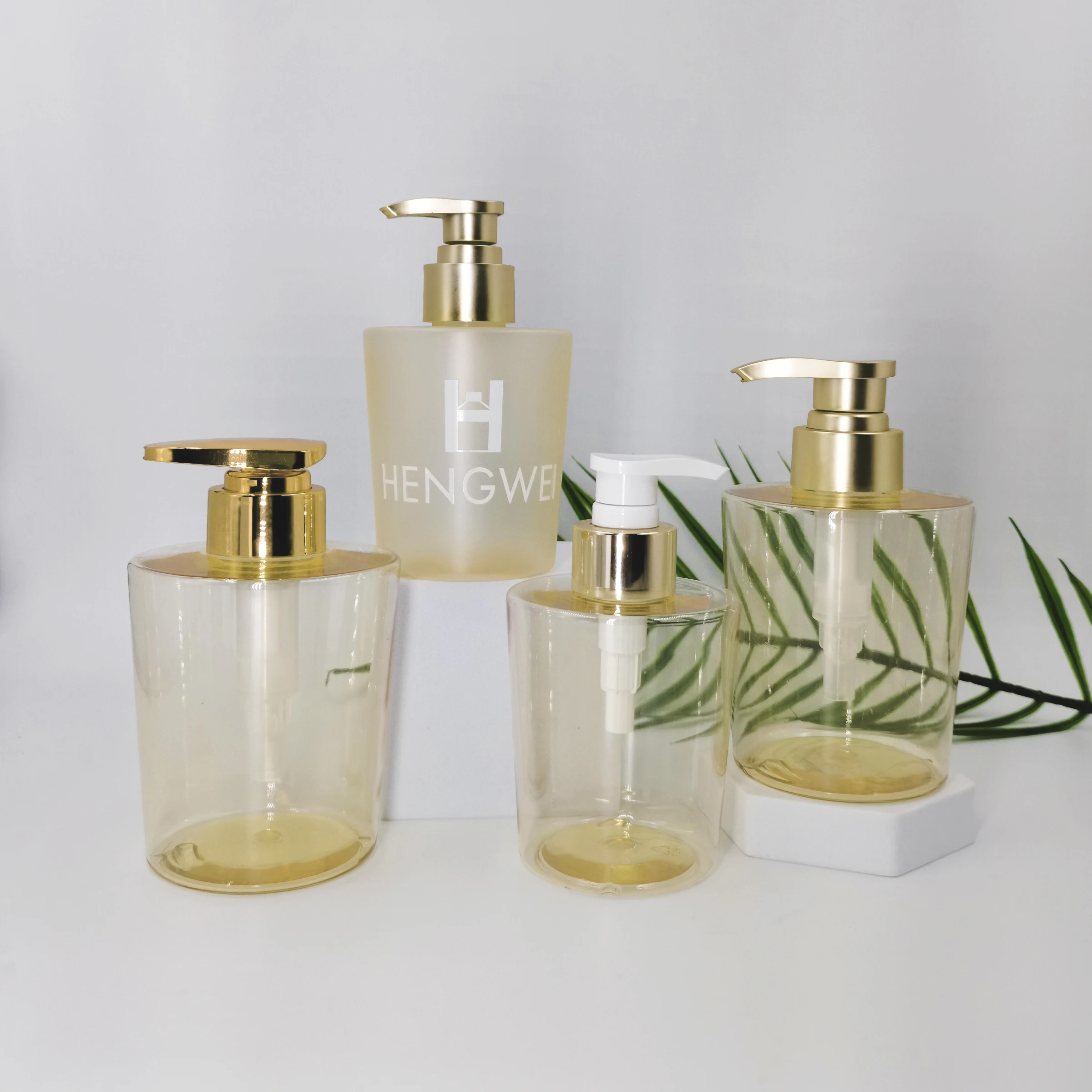 Lcustom Pack Home Cleaning Set PET Soap Liquid Foam Soap Dispenser Pump Bottle Clear Frosted 300ml 500ml Cosmetic PUMP Sprayer