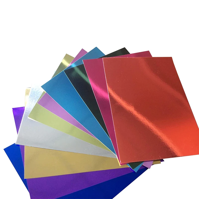 Wholesale print Embossed Aluminum foil paper custom size metallic wrapping paper