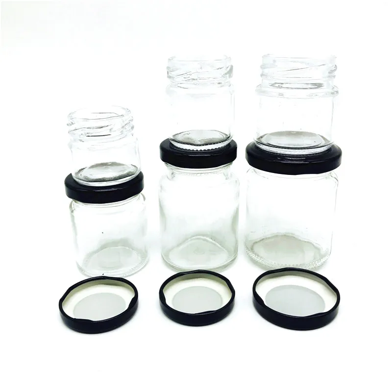 Stocked 1oz 10oz 30ml 100ml 120ml 150ml 240ml 350ml 500ml 750ml 1000ml jam pickles honey glass jar