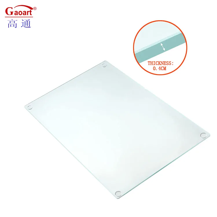 Best Price Kitchen Products Slab Chopping Rectangular Vegetable Decal Cutting Cheese Board for Restaurants Wine Desktop Glass