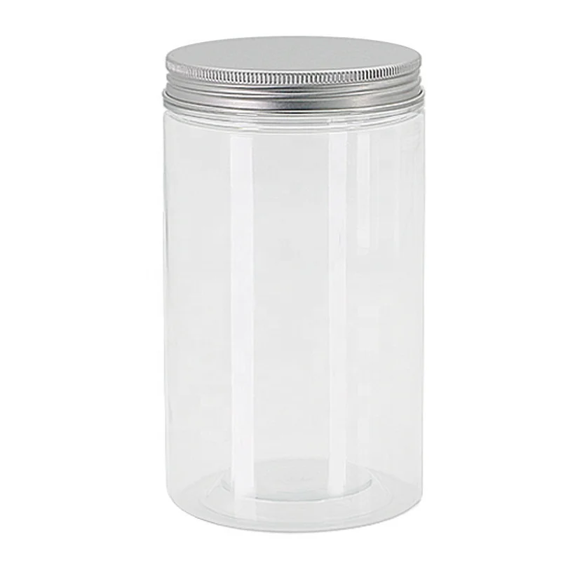 High Quality 250 Ml BPA Free Round Transparent Food Container Pet Clear Plastic Jar with Lid