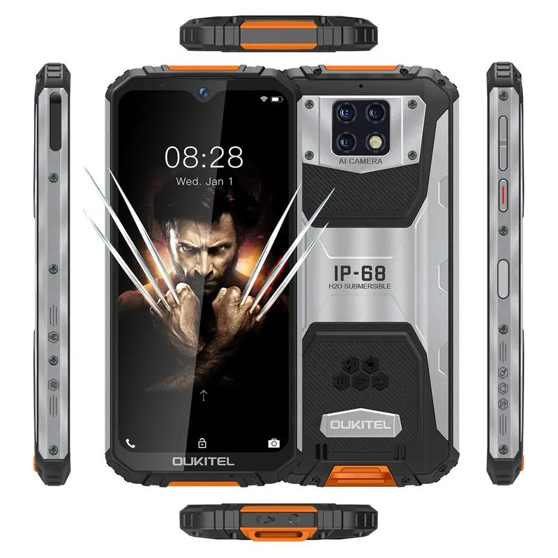 
OUKITEL WP6 6GB+128GB Unlocked Rugged Smartphone 4G Android 10000mah 6.3inch Waterproof with GPS AI Camera 