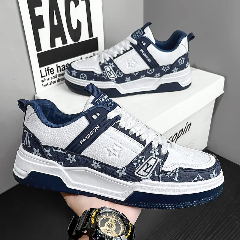 Luxury shoes men hot selling classic sneakers round toe thick sole comfortable casual shoes for mendesigner shoes wholesale