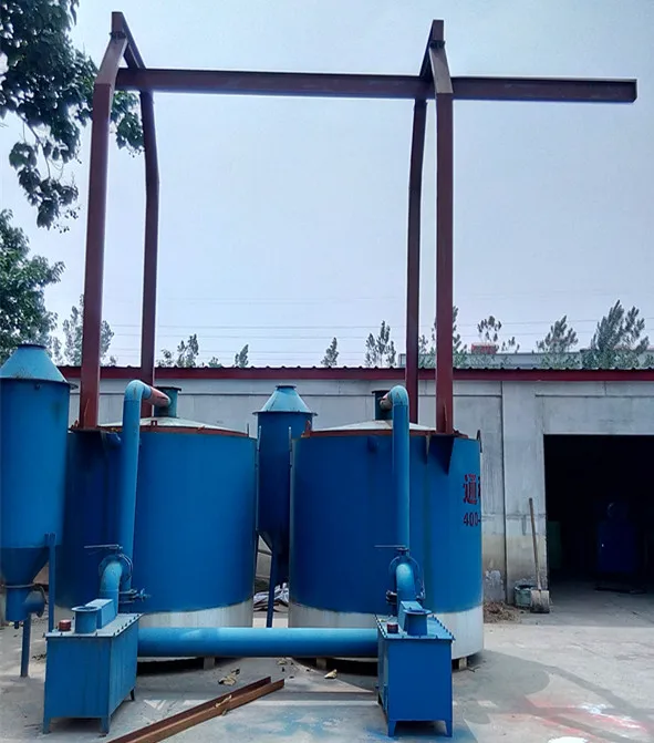 hoist type continuous coconut shell wood charcoal carbonization furnace