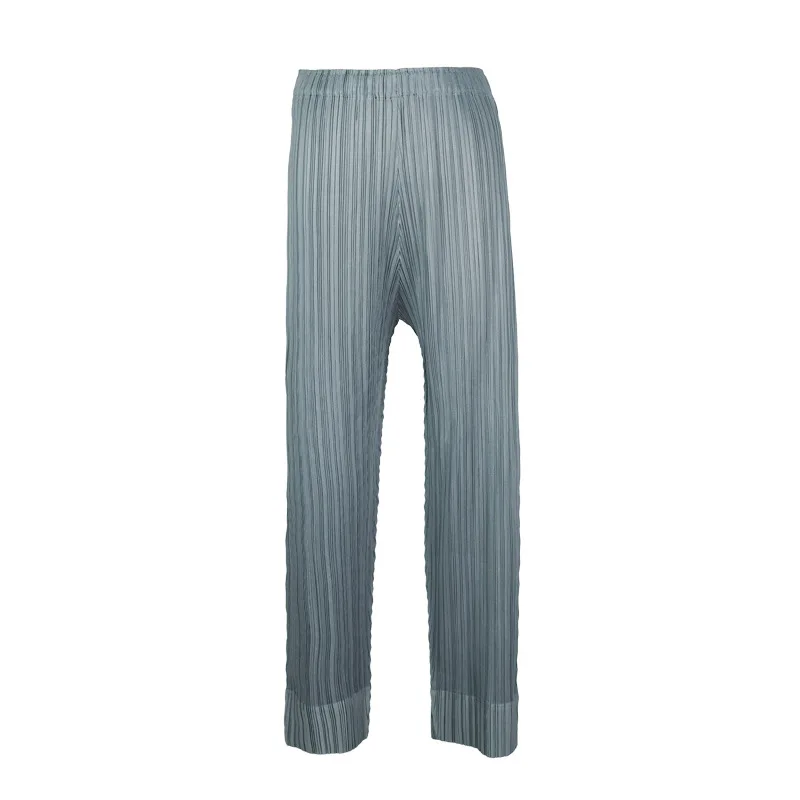 Свободный размер плиссированные женские брюки-карандаш Miyake