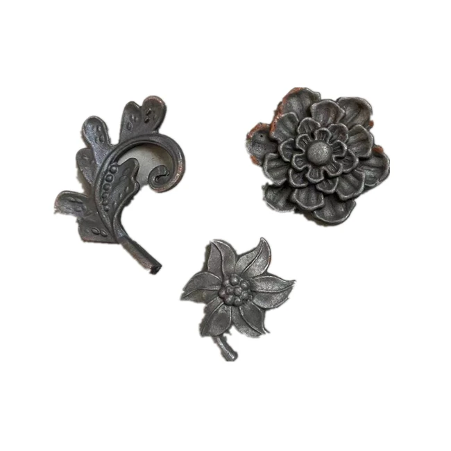 ornamental wrought iron wall decor stamped cast wrought iron flowers and leaves