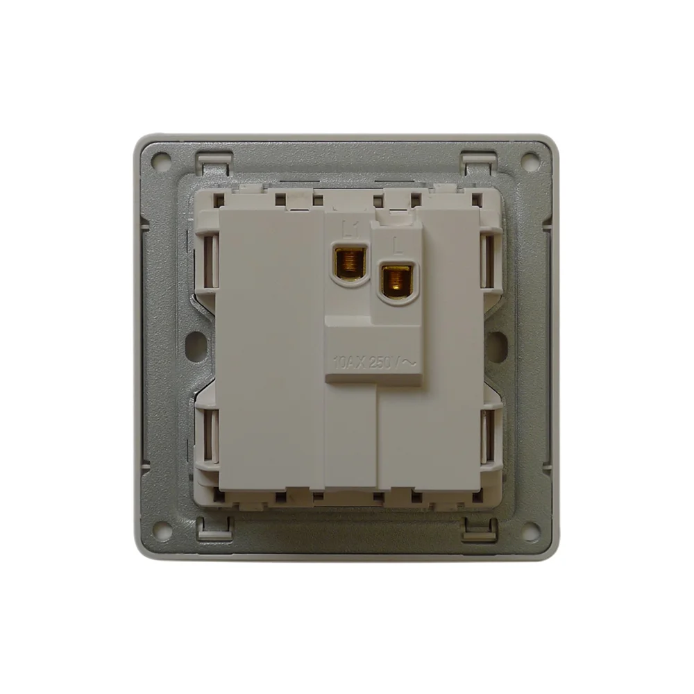 one gang one way switch UK switch golden color switch socket socket 13a