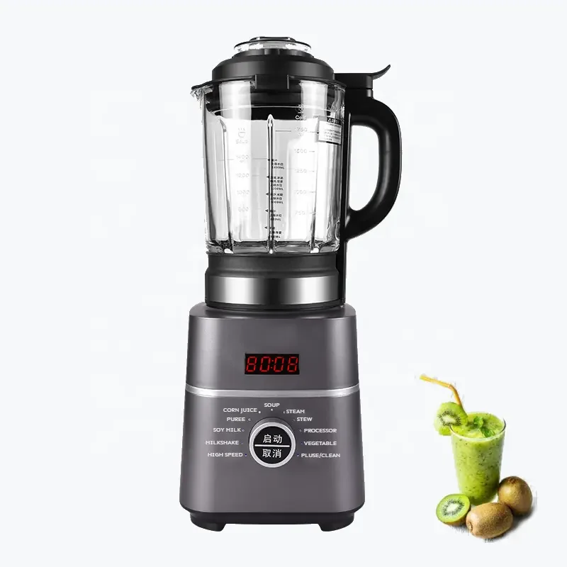 Commercial Professional High Speed Quality Cooking Electric Soya Bean Milk Heavy Duty Heating Blender
