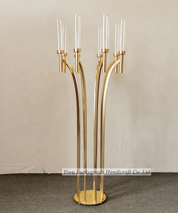 LK20191125-5 Most popular gold candelabras wedding table centerpieces wholesale
