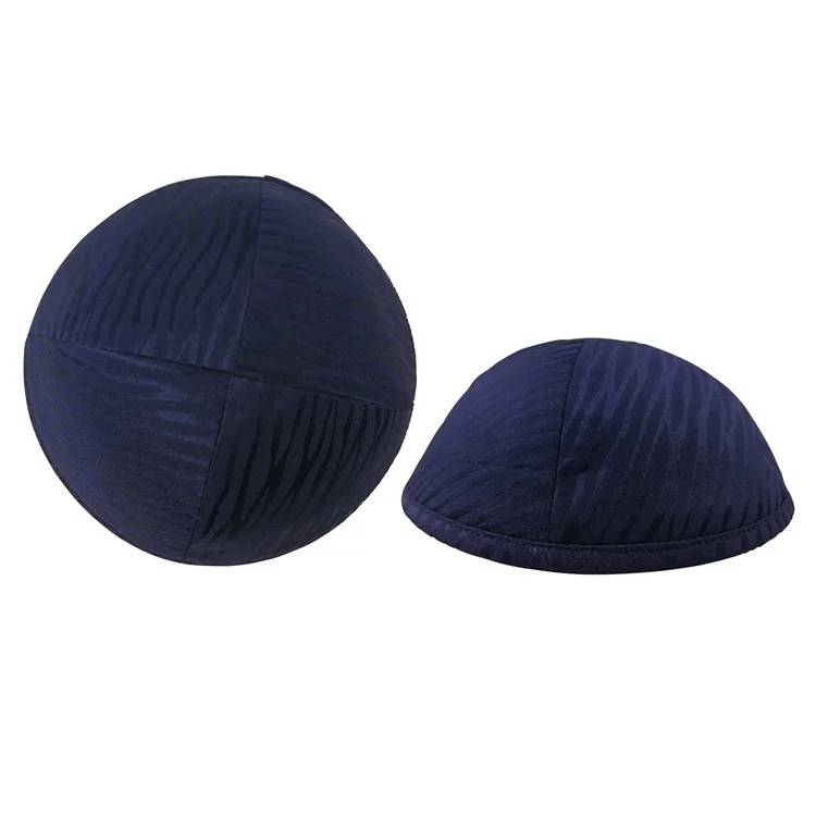 Jacquard Cotton Nachman Velours Noir Juif Ovo Klipped Human Silk Topper Satin Jewish Kippot Kippah Hat