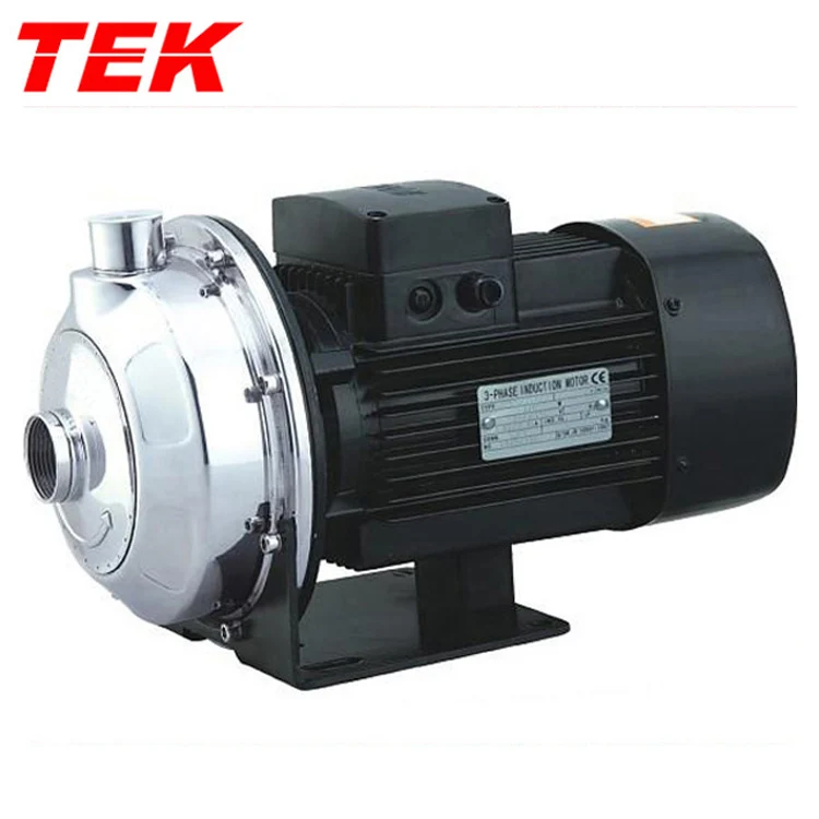 MS330/1.5 MS330-1.5 1.5kw 330L/min Copper Wire Motor Stainless Steel Body Horizontal Single-stage Centrifugal MS Pump OEM