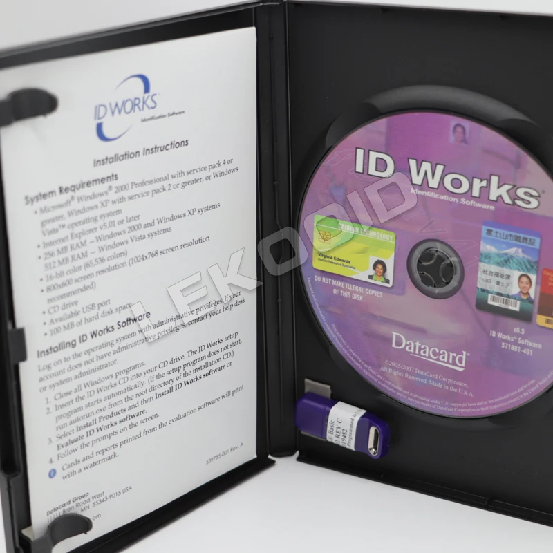 571897-002 Datacard ID Works Enterprise Identification Software, ID WORKS BASIC V6.5