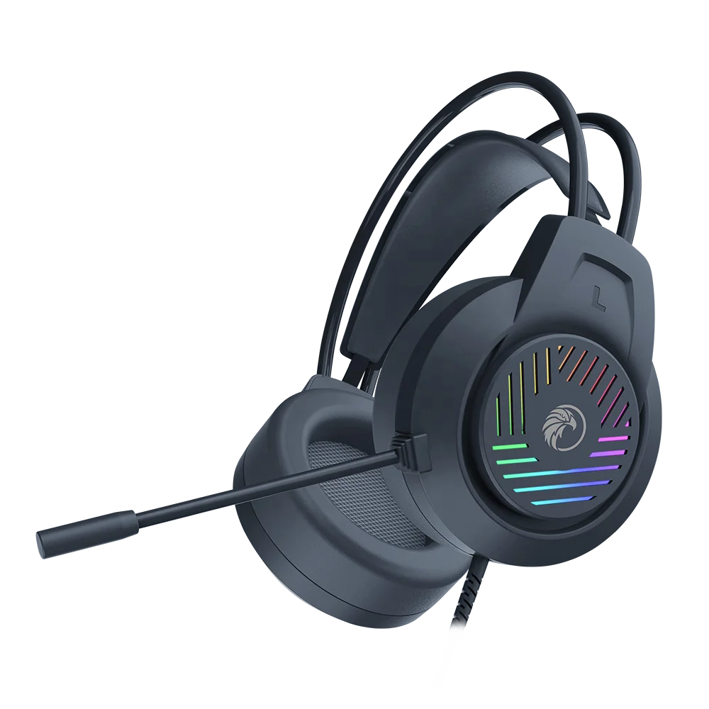 Gaming Headset Gamer 7.1 Surround Sound USB 3.5mm Wired RGB Light Game Headphones with Microphone for Tablet PC