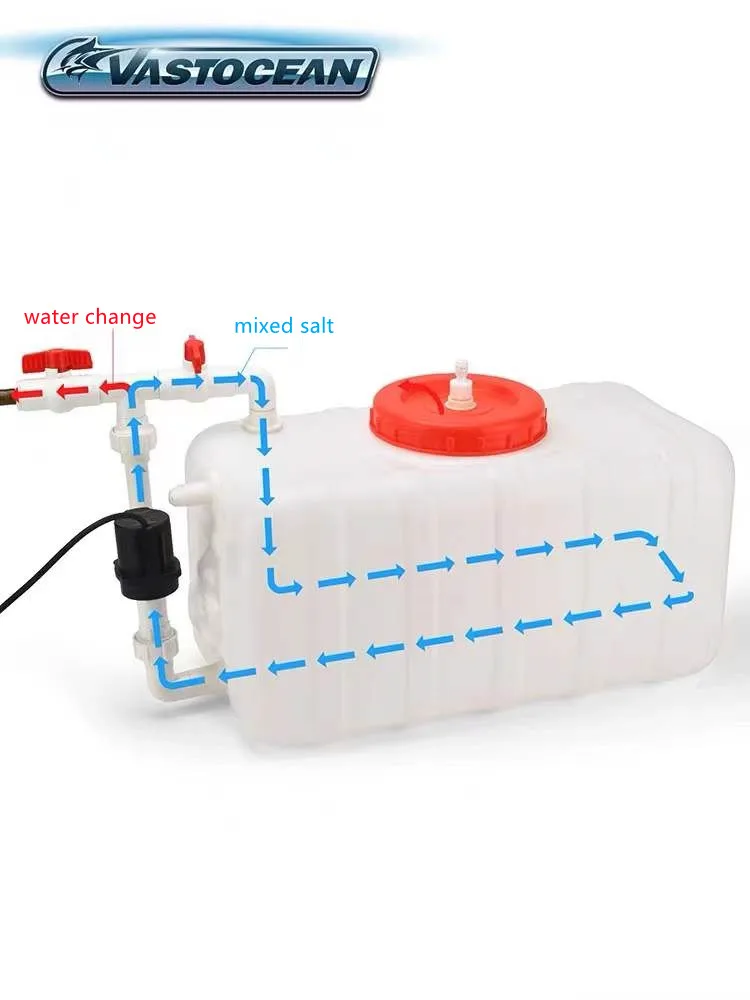 Seawater configuration bucket mixed salt Saltwater mixing jug for fish tank
