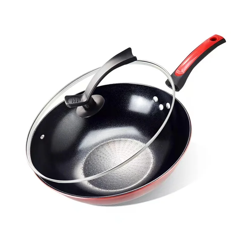 Versatile 32cm Saute Pan with StoneCoated Surface and Glass Lid Perfect for StirFrying and Sauteing