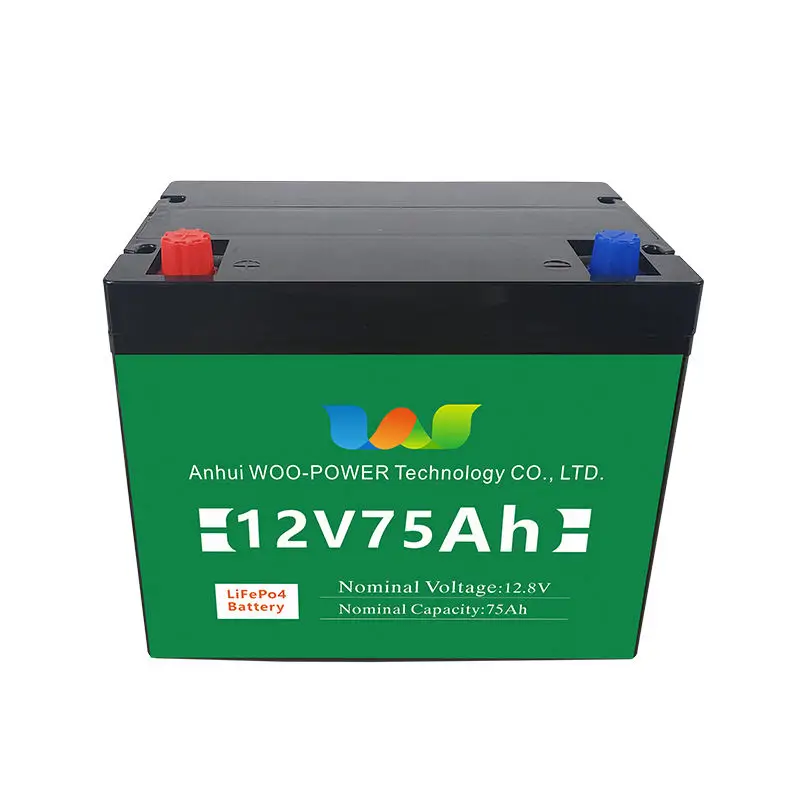 Factory Recommend Buying 12V 75Ah Lithium Ion Battery Pack Lifepo4 BMS Battery For Solar Energy Storage System