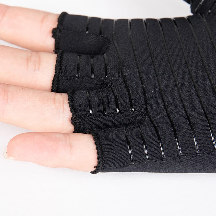 Custom Service Arthritis Gloves Breathable Half Finger Copper Compression Gloves Arthritis Gloves
