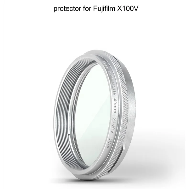 Kase Silver Black MCUV Filter for Fuji-film X100V X100F X100T X100S X100 Lens