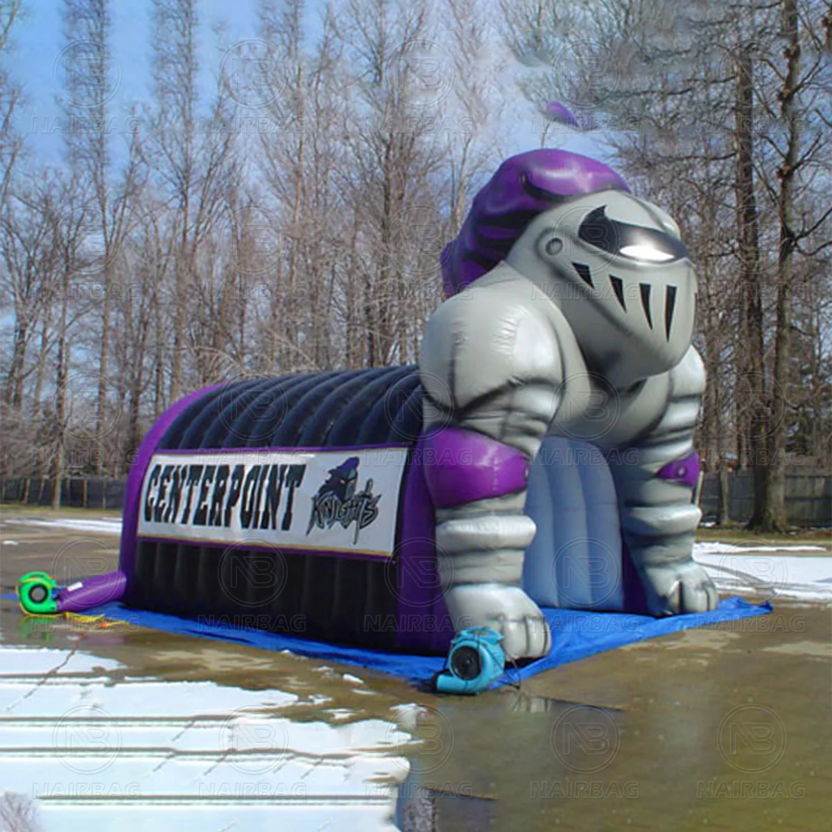 Inflatable Head Tunnels Tent Outdoor Advertising Football Sports Blow Up Team Mascot Tunnels For Sale