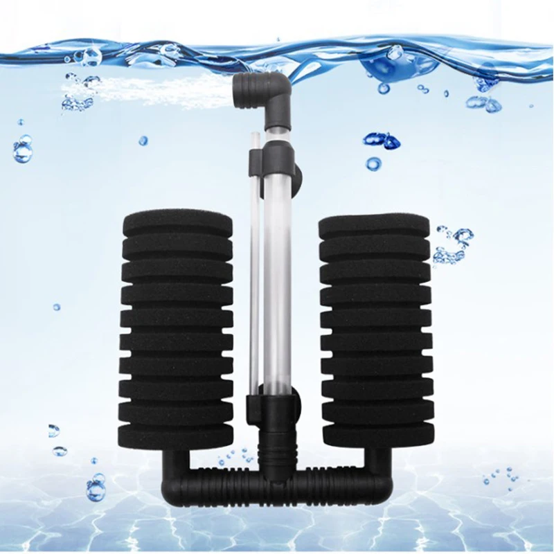 Ultra Quite Aquarium Air Pump Single Head Bio Sponge Fish Tank Aquarium Biochemical Sponge Foam  Filter