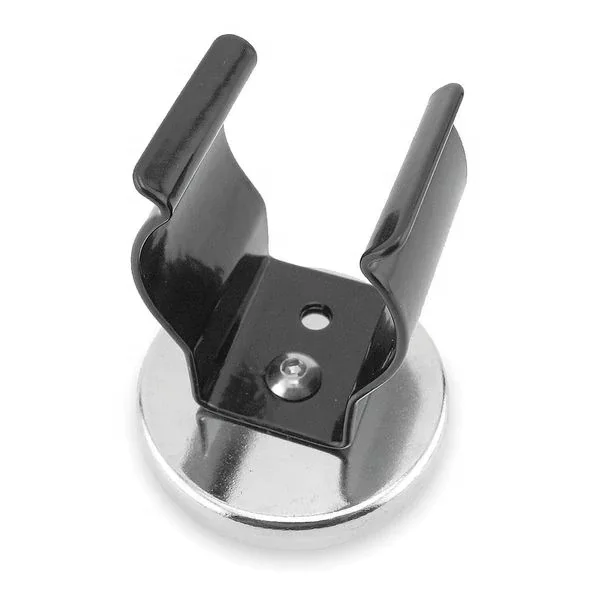 Ferrite Magnetic Hook Clip RB50  RB60 RB70 RB80  Round Base Magnet Fastener with Sliver Steel Clip