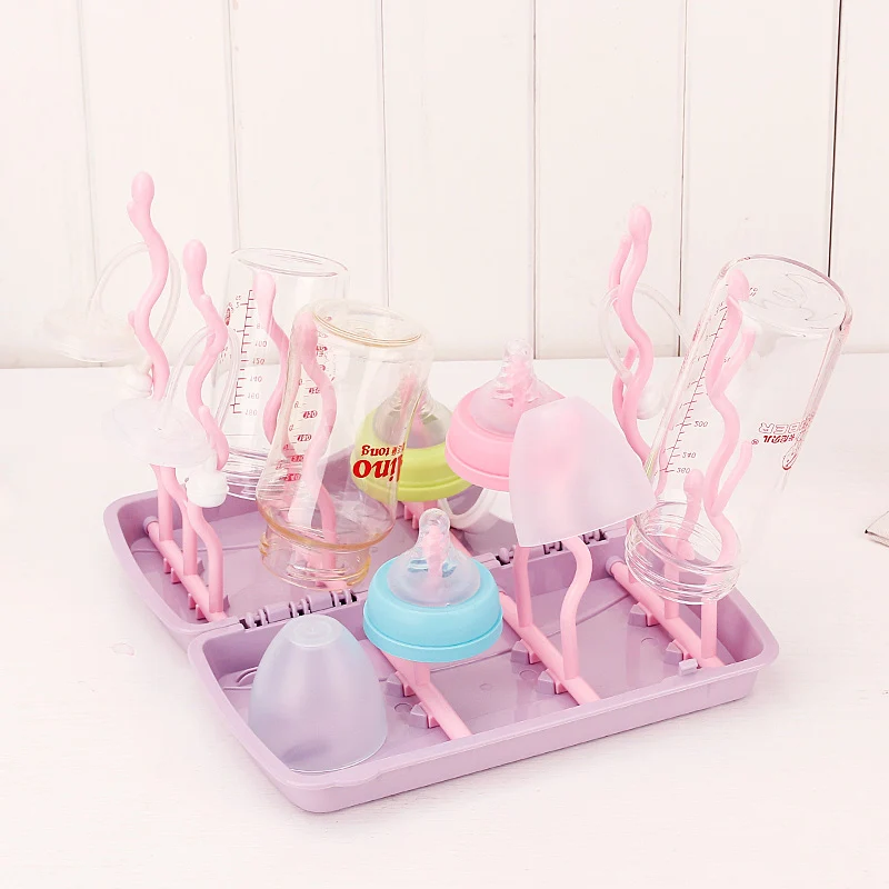 Cheap wholesale plastic bottle drying rack for baby