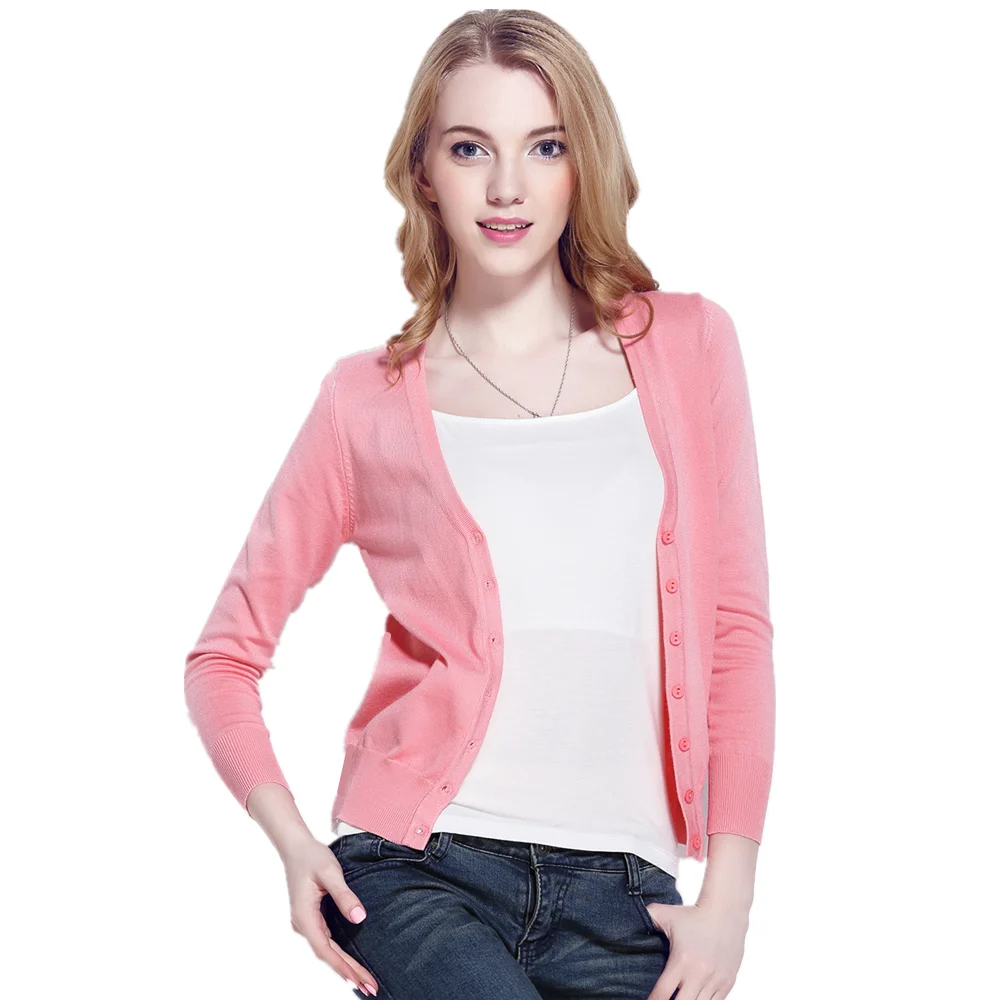 
2019 fall winter ladies Button long sleeve knit v neck womens cardigan sweater sets 