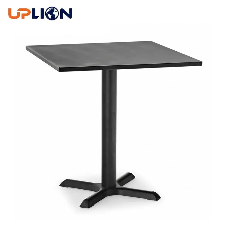 Uplion Outdoor Square Steel Table for Bistro Bar Coffee Restaurant Patio Dining Table