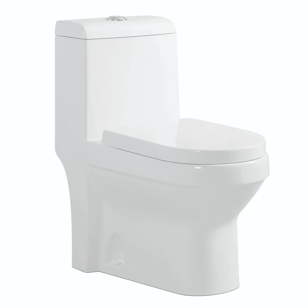Modern design washdown one piece white glazed ceramics sanitary ware wc toilet