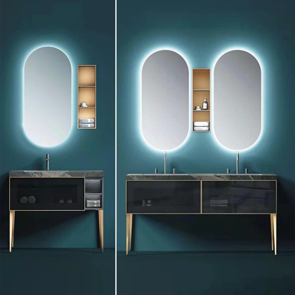 latest fashion bathroom vanity with exquisite handle