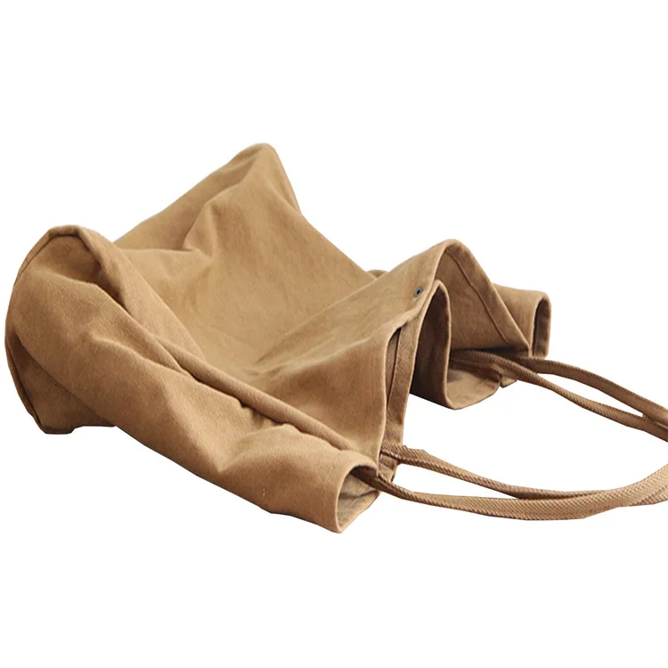 Custom print promotional 100% eco creative green 8oz canvas side bag simple color blank cotton shopping bag for girl