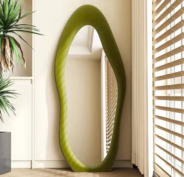 Bedroom Fabric Manufacturers Full-length Fitting Dressing Wholesale Household Full Body Rectangular Shower Hanging Wall Mirror