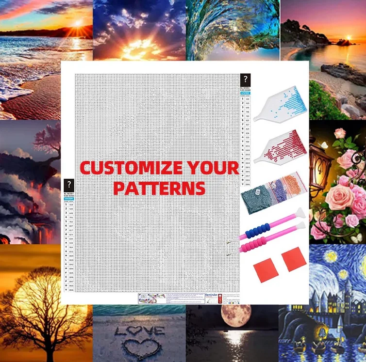 Professional DIY Personalized Diamond Art Photo Custom Your Own Picture Diamond Painting Kit Wall Art Diamond Mosaic Paint