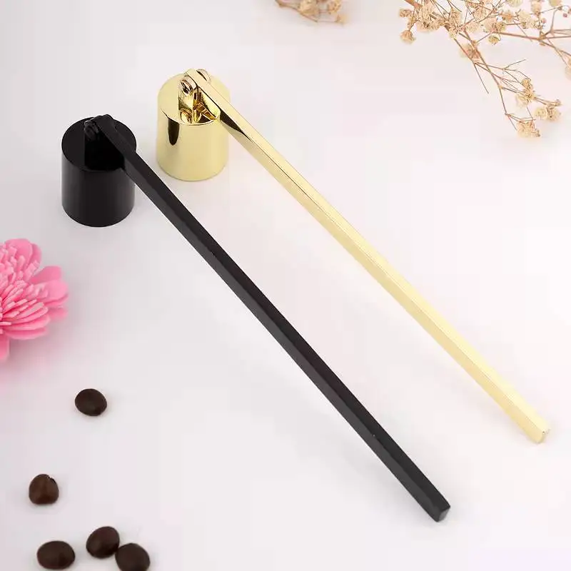 Engraved Stainless Steel Silver Candle Wholesale Bulk Custom Lighter Snuffer Black Candle Tool Wick Trimmer