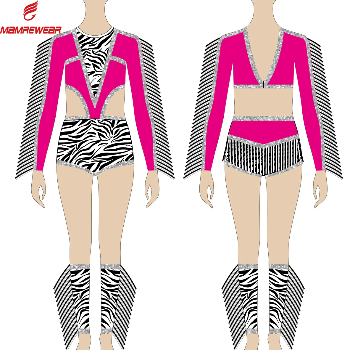 Custom Girl OEM Competition Training Team Performance Wear Cheerleading Dancewear Majorette Uniform Dance