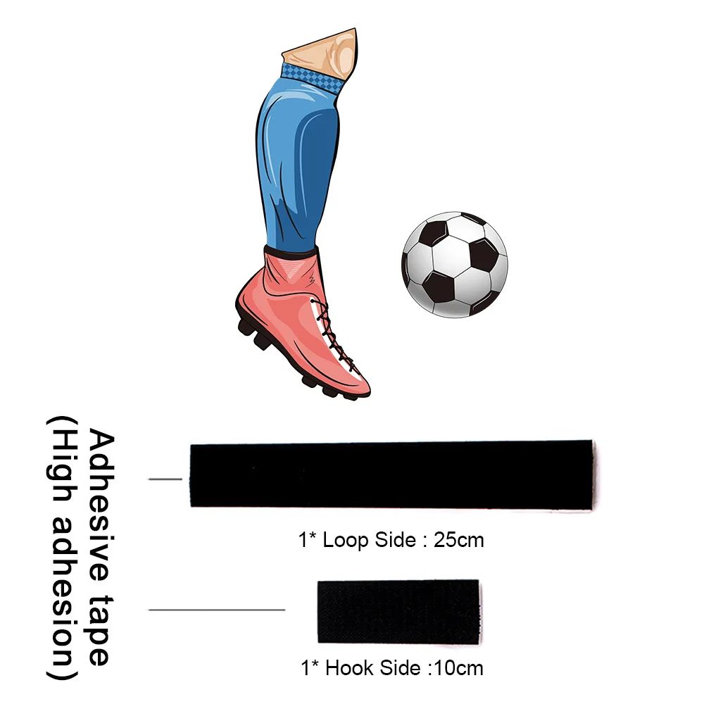 New Soccer Themed Windshield Wiper Sticker PVC Material Easy to Remove for Rear Windshield of Cars