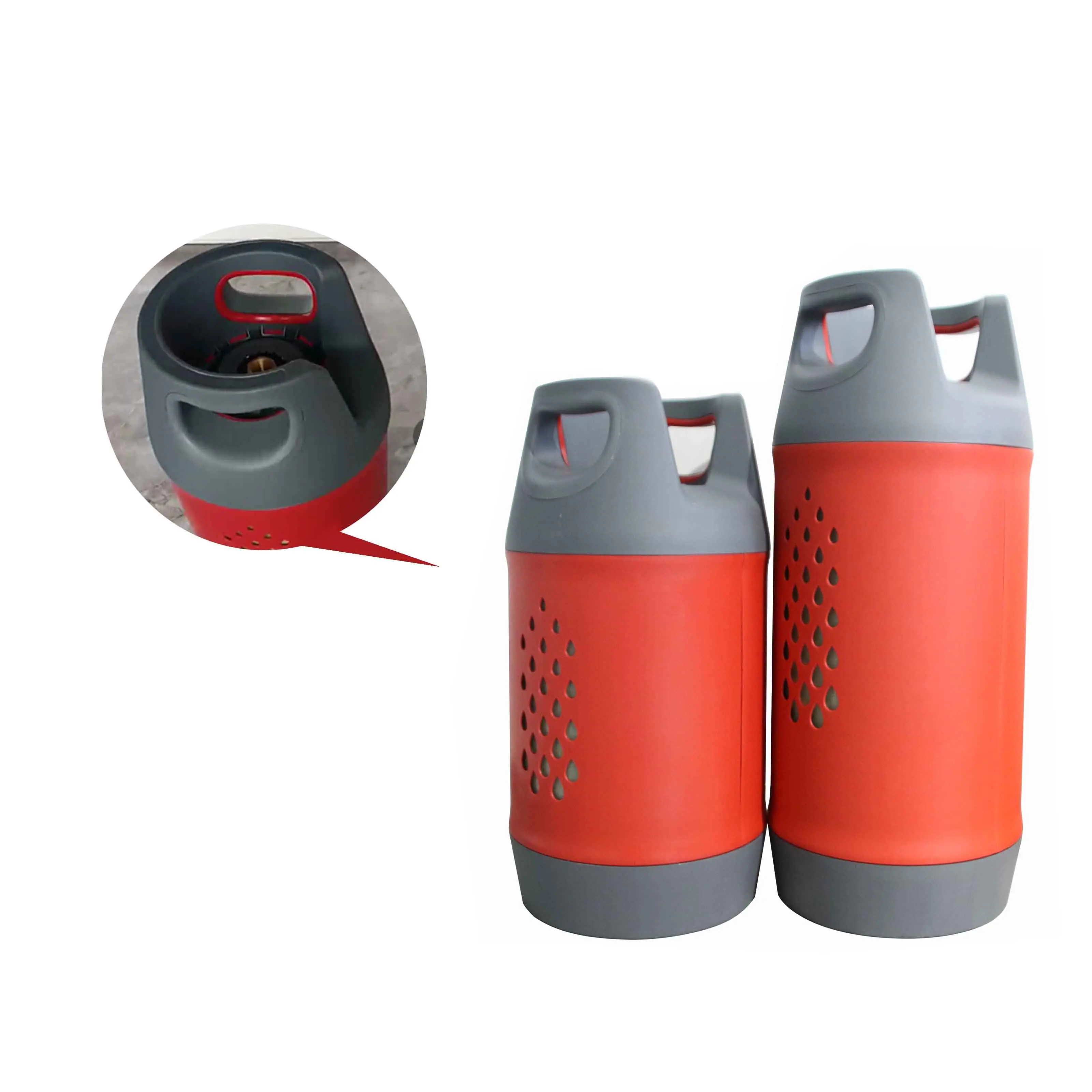 Tank LPG 15kg butane gas cylinders 12.5kg propane gas cylinders for Home cooking lpg composite cylinders