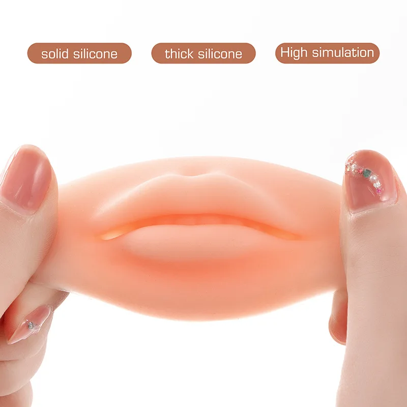 Hadiyah Factory Wholesale 5D Soft Blushing Mold Pmu Tattoo Microblading Full Realistic Lip Ractice Silicone Skin