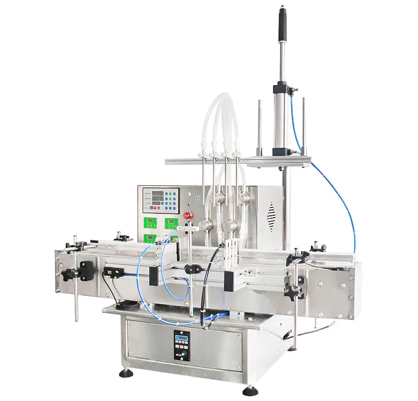 DOVOLL FMM-D full automatic desktop liquid filling machine with four heads