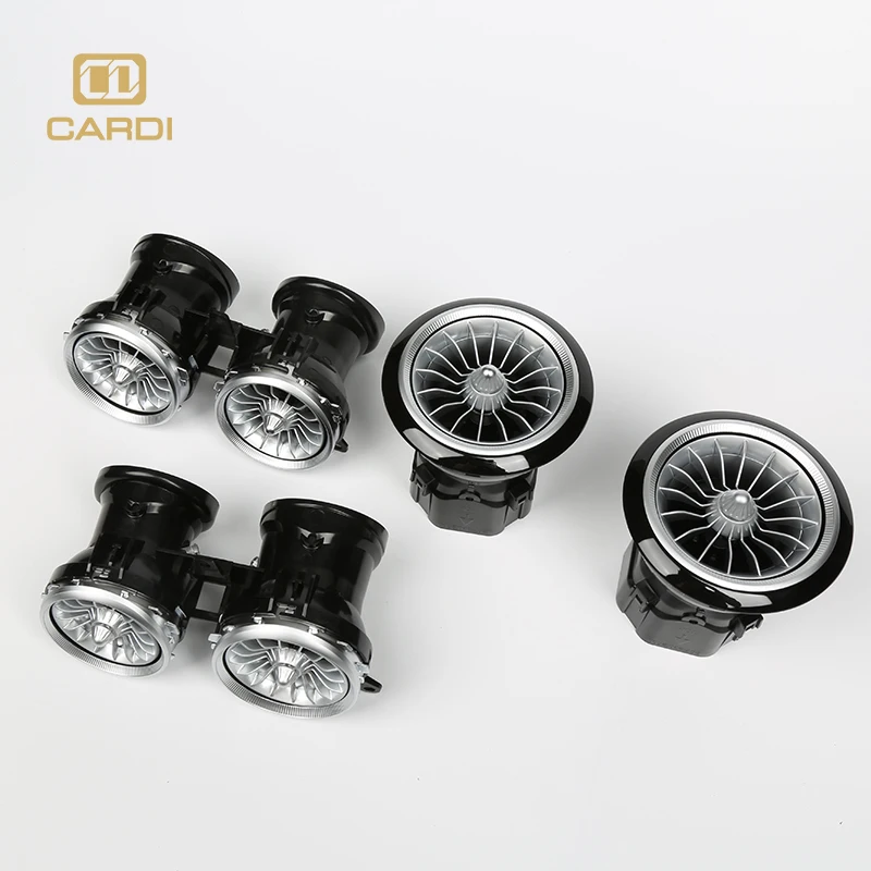 2022 New Car Air Conditioning Turbine Outlet Vent Frame 64 Color Atmosphere light LED Interior Ambient Light For Mercedes W213