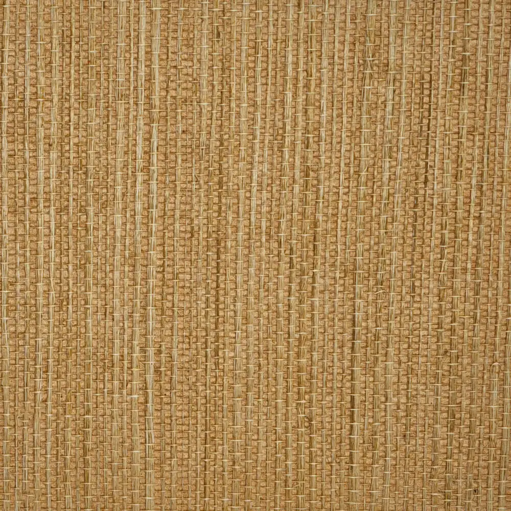 Luxury Textured Bakery Brown Sisal Grasscloth Wallpaper Roll for Office Home Bedroom