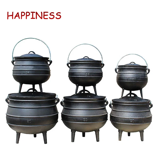 Non-stick Cookware Dutch Oven Camping Cast Iron Casserole with Lid