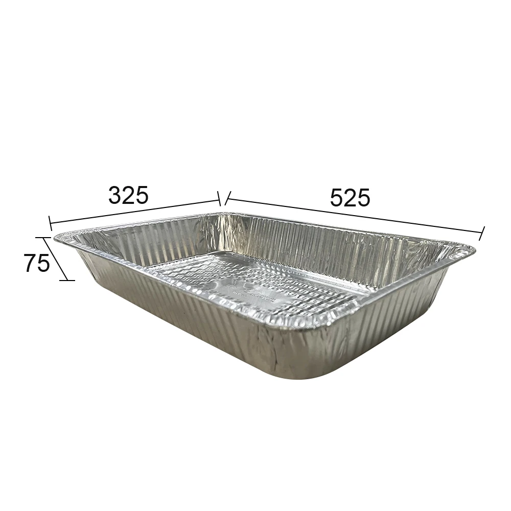 Finest Food Packaging Disposable  Aluminum Containers Tin Foil Dishes Catering Aluminium Foil Tray With Plastic Lid