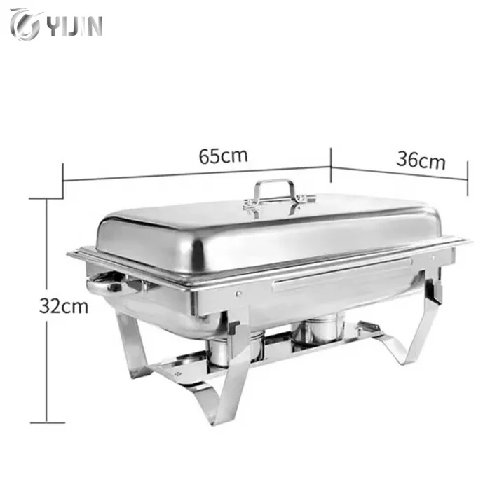 Hotel restaurant food heater catering equipment stainless steel buffet food warmer chafing dish