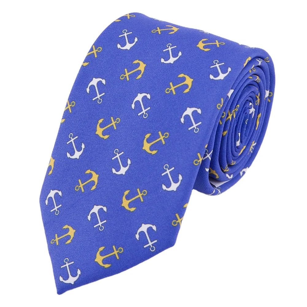 Manxiang Handmade Italian 100% Pure Cravat Organic Silk Digital Printing Custom Corbata Necktie Red