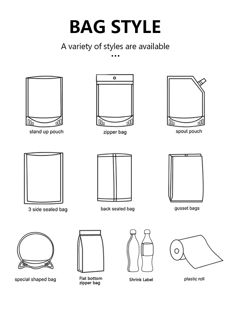 Custom Printed 200g 500g Snack Food Easy Tear Moisture Proof Plastic Back Sealing Bag Pillow Mylar Bag with Transparent Window