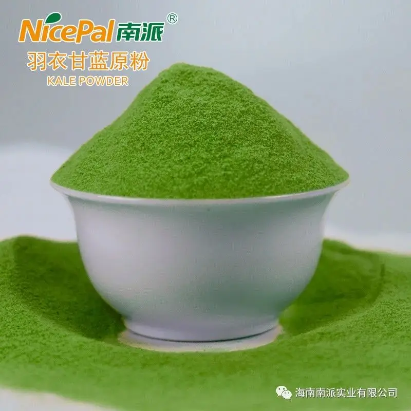 Natural super food spray dried kale powder rich in selenium dietary fiber for functional healthcare capsules tablets