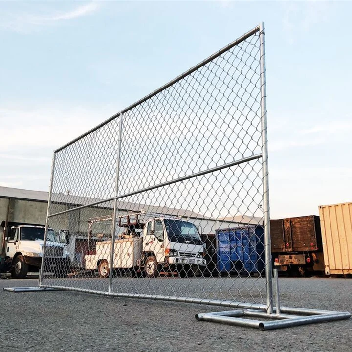 High quality galvanized 6x12 chainlink temporary fence panels for America construction site temporary fencing