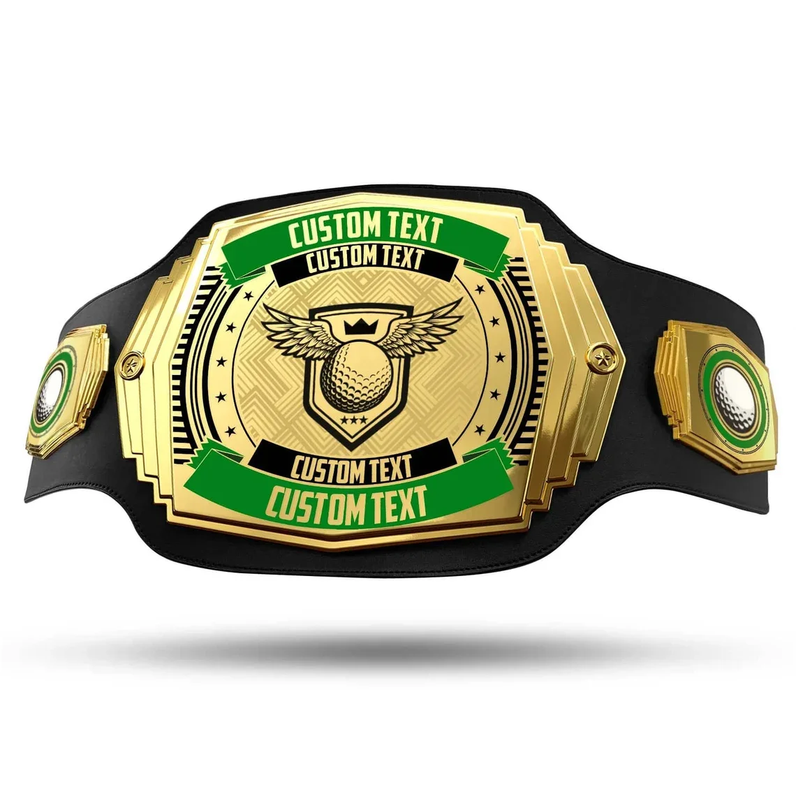 Custom Championship belt High quality metal leather Gold Belt Wrestling Football baseball Softball Hockey bowling Wrestling