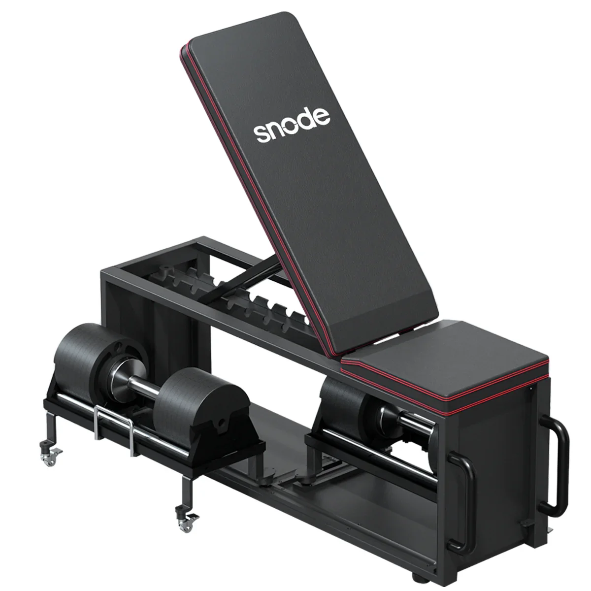 Snode 3-in-1 Adjustable Strength Training Bench for Home Gym Folding Feature Storing AD80 Adjustable Dumbbells